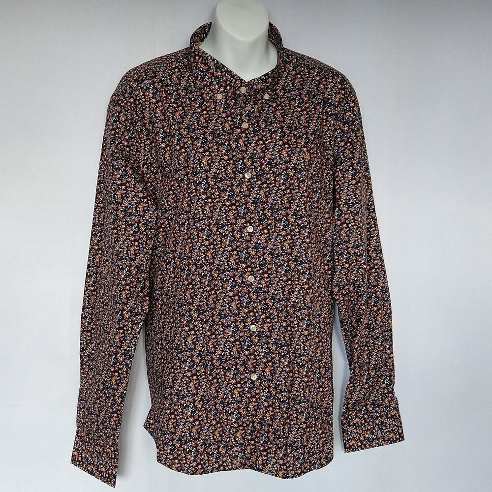 Morozotti ist Reg Fit Size 3XL 100% Cotton Floral New NWT